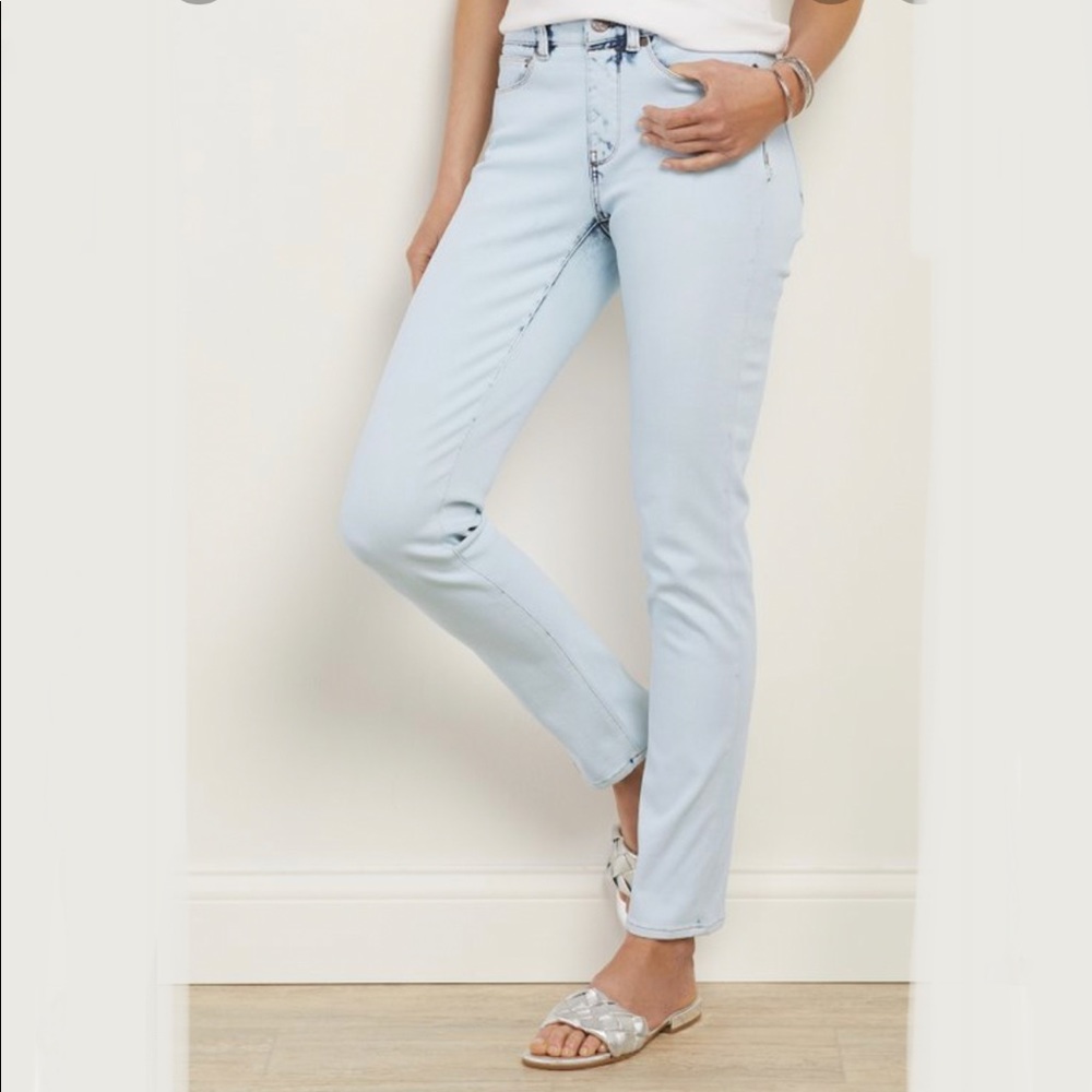 Soft Surroundings The Ultimate Denim Relaxed Straight Jeans Size Small